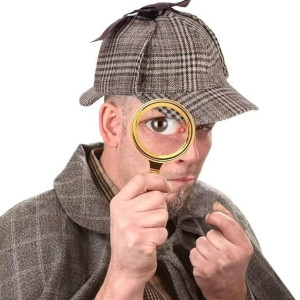 Sombrero unisex para adultos y niños, sombrero de boina, sombrero de detective,  investigador, sombrero de cosplay, sombrero de deerstalker