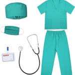 Traje de cirujano para niños, disfraz, profesiones, halloween