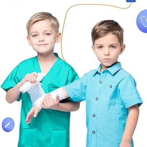 Traje de cirujano para niños, disfraz, profesiones, halloween