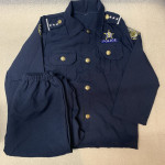 Uniforme de disfraz de oficial de policía para niños, profesiones