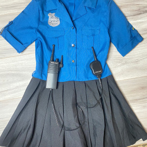 Vestido Policia Disfraz Niña