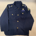 Uniforme de disfraz de oficial de policía para niños, profesiones