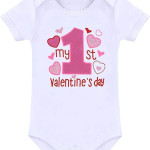 Traje de niña primer San Valentín, falda tutú