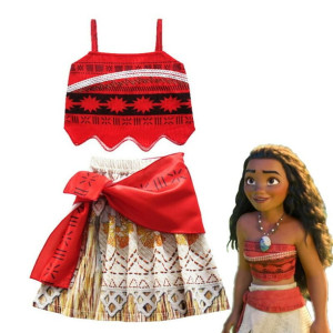 Disfraz de Moana para niña, Disney, princesa, cuento, fantasía