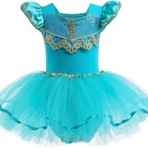 Vestido de Jazmín para bebes, princesa, disfraz, cuento, fantasía