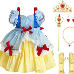 Vestido, Disfraz Blanca Nieves. niña, cumpleaños, cuento, bebés