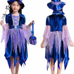 Vestido Bruja Niña Disfraz Halloween