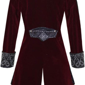 Chaqueta de cola steampunk medieval para hombre, estilo gótico victoriano, abrigo