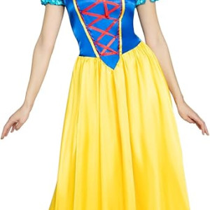 Conjunto clásico de Blancanieves para mujer, vestido de princesa, halloween