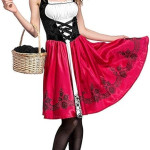 Disfraz de Caperucita Roja gótica para mujer, cuentos, halloween (m/l _ XL)