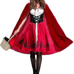 Disfraz de Caperucita Roja gótica para mujer, cuentos, halloween (m/l _ XL)