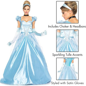 Disfraz clásico de Cenicienta para mujer, halloween