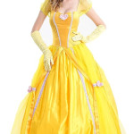 Disfraz de princesa Bella para mujer, bella y la bestia, cuentos, vestido de gala de princesa Belle, disfraz de Halloween para adulto