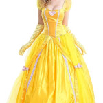 Disfraz de princesa Bella para mujer, bella y la bestia, cuentos, vestido de gala de princesa Belle, disfraz de Halloween para adulto