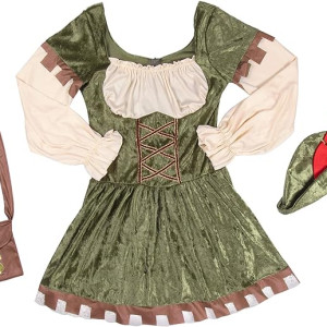 Lady Robin Hood Disfraz de Halloween para mujer, cuento