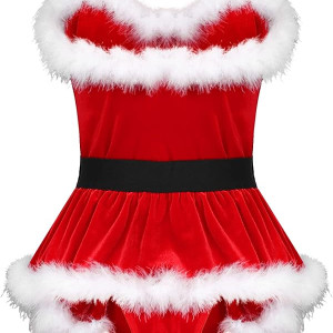 Body strapless sexy señora Claus, navidad